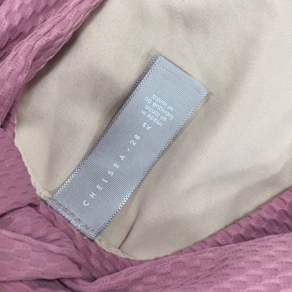 Chelsea28 Belted Textured One-Piece Swimsuit - Picture 6 of 6